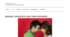 Desktop Screenshot of holdmetightfortherapists.com